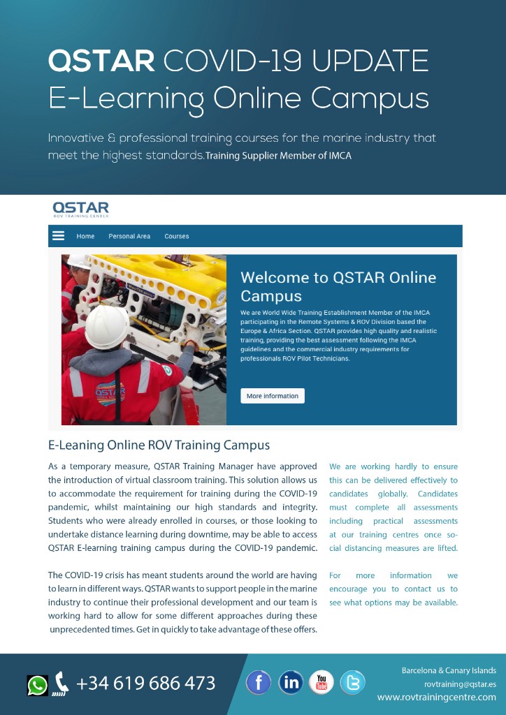 COVID 19 UPDATE QSTAR Courses during COVID19